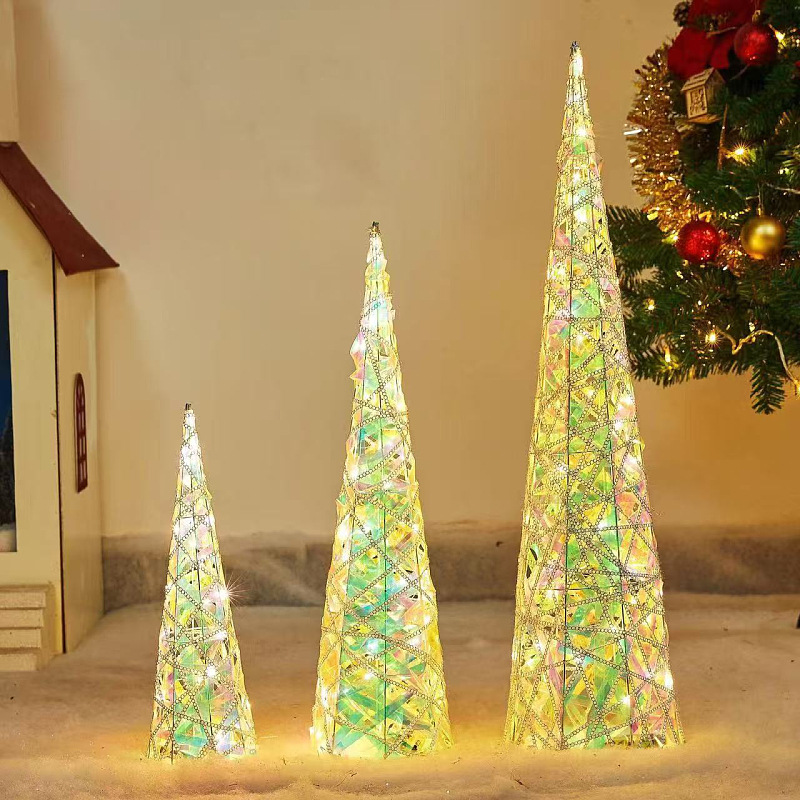 Navidad brillante ilusión decoración de alce árbol de Navidad muñeco de nieve colorido boda centro comercial decoración de la escena del hotel