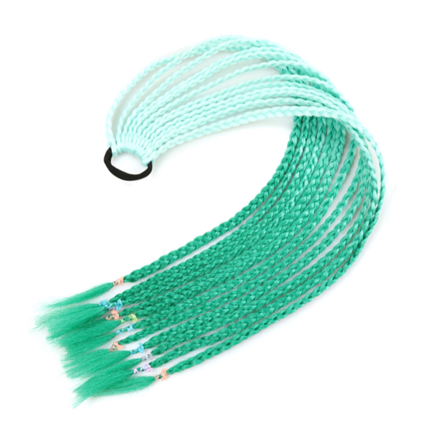 Inventario al por mayor colorido trenzas de tres hebras africanas trenzas sucias trenzas de caballo recogidas en stock Inventario