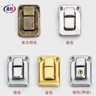 Manufacturer Wholesale Luggage Hardware Accessories Antique Wooden Box Buckle Exquisite Retro Small Lock Small Square Lock太平 Buckle Lock