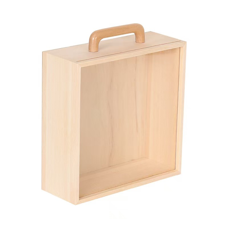 Caja de dulces de boda de madera maciza para damas de honor para cumpleaños Caja de regalo hecha a mano de alta gama para cumpleaños