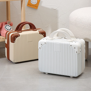Portable Case Small Suitcase Women's Fashion Cosmetic Case 14 Inch Small Lightweight 16 Travel Password Box Accompanying Gift Box