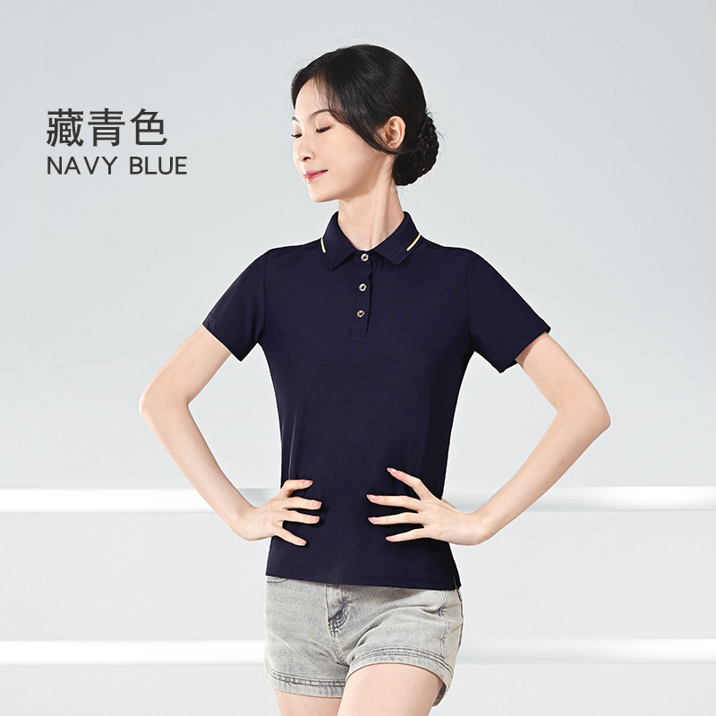 Ropa de trabajo de la empresa Publicidad camisa de polo ropa de trabajo de impresión LOGO ropa camiseta solapa manga corta Camiseta top