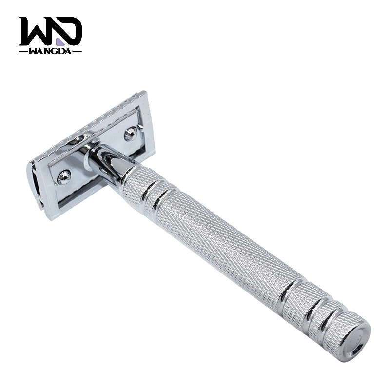 Cross-border T-shaped safety razor zinc alloy blade holder men's manual razor shave shave old-fashioned shaver