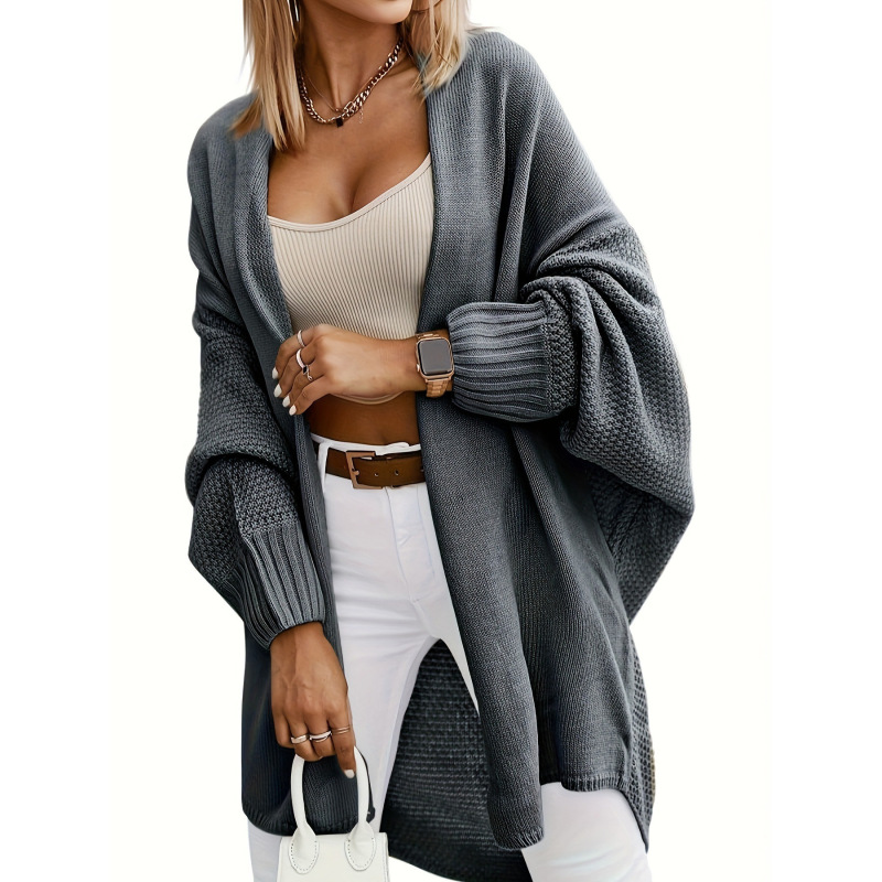 O 44329L Thick Knit Lantern Sleeve Cardigan Thick Knit Cardigan O 44329L Thick Knit Lantern Sleeve Cardigan Thick Knit Cardigan
