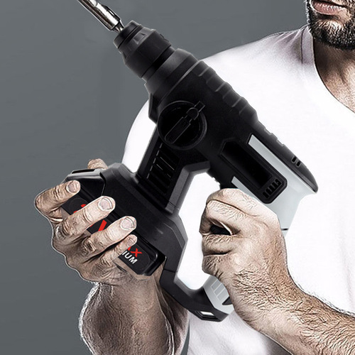 Electric tool hammer lithium battery hammer industrial drill construction renovation brushless high power hammer direct factory sale