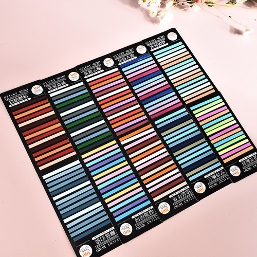 Ultra-fine index stickers, transparent key marks, Korean version color sticky notes, PET waterproof message note paper, N times stickers
