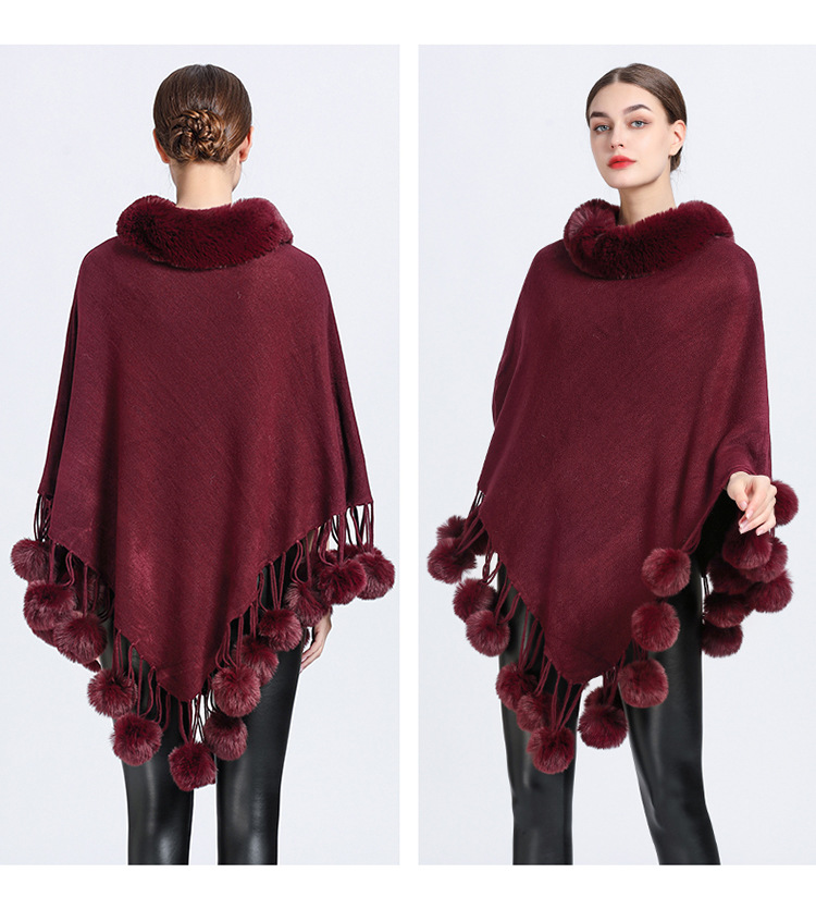 Women's Simple Style Solid Color Imitation Cashmere Polyester Tassel Shawl display picture 7