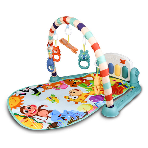 Cross-border GCC baby foot piano toy 0-3 years old baby crawling mat baby music foot piano fitness frame