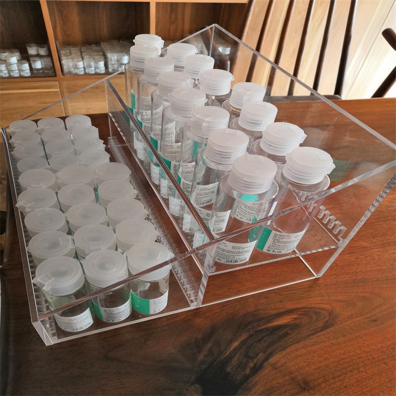 透明亚克力化妆品柜子乐高手办展示吊柜亚克力书柜包货架