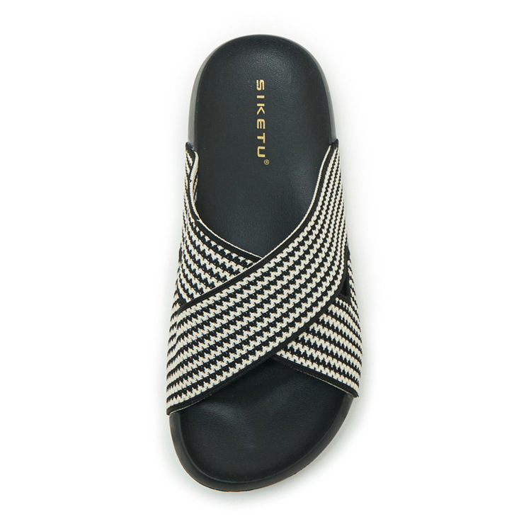 Dép sandal nữ xỏ ngón đế dày thoáng khí, nhẹ êm, phù hợp mùa hè — màu đen, màu hồng, màu kaki, màu mơ chi tiết 40