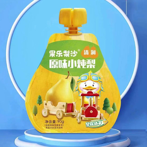 Stewed pear, Tremella, original loquat fruit, pear juice, fruit puree, fruit puree, children's baby food supplement, pear pulp 90g