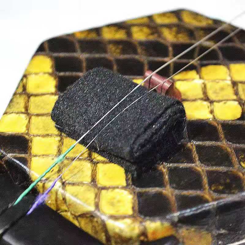 Erhu filter pad, black wool felt filter pad, felt sound filter, noise stop pad, erhu sound pad, eliminate noise