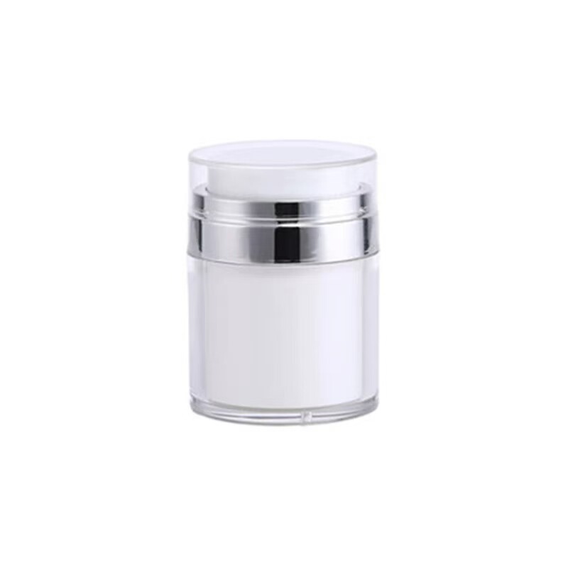 スポット 15ml50ml アクリルプッシュ式真空クリームボトル シルバーシルバーフェイスクリームローションフルカバーボトル|undefined