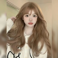 StarPath Wigs for Women: Long, Milk Tea & Champagne-Colored Big Waves—Natural, Lifelike, Perfect for Round Faces, Ideal for Everyday Elegance