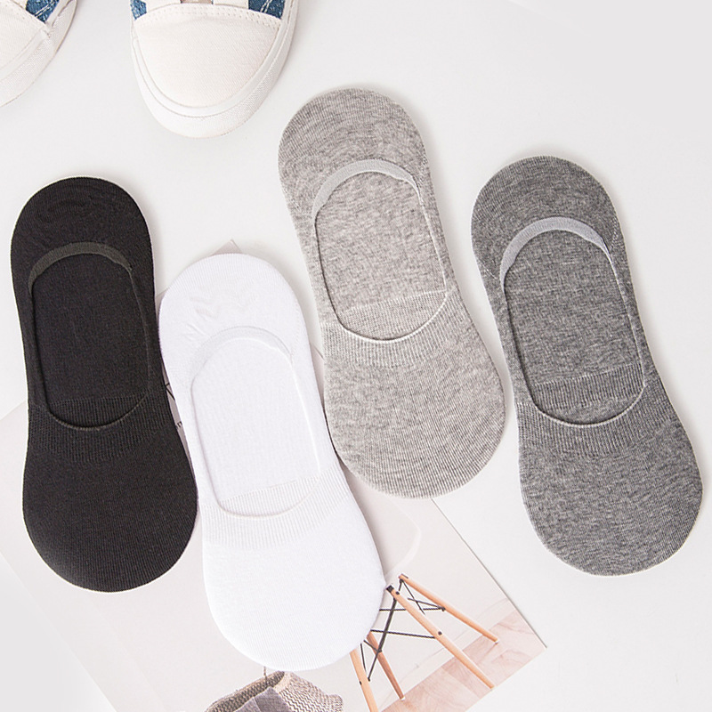 Men's summer invisible thin breathable low silicone non-slip socks…