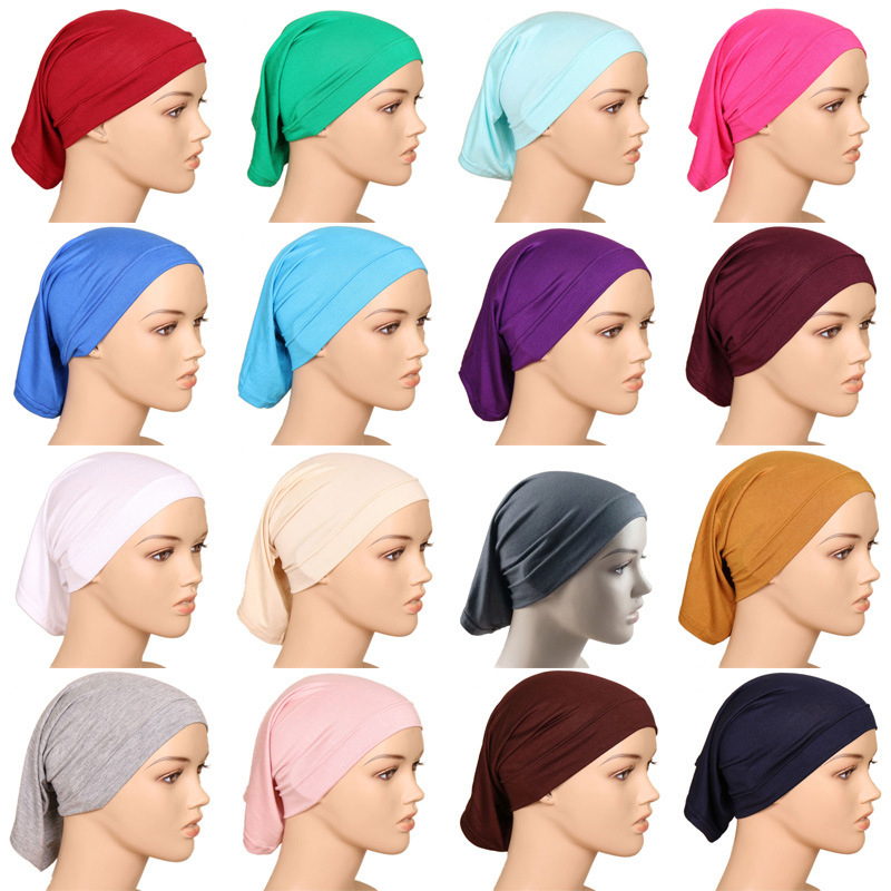 Scarf Inner Hijab Cap Head Wear Hat Head