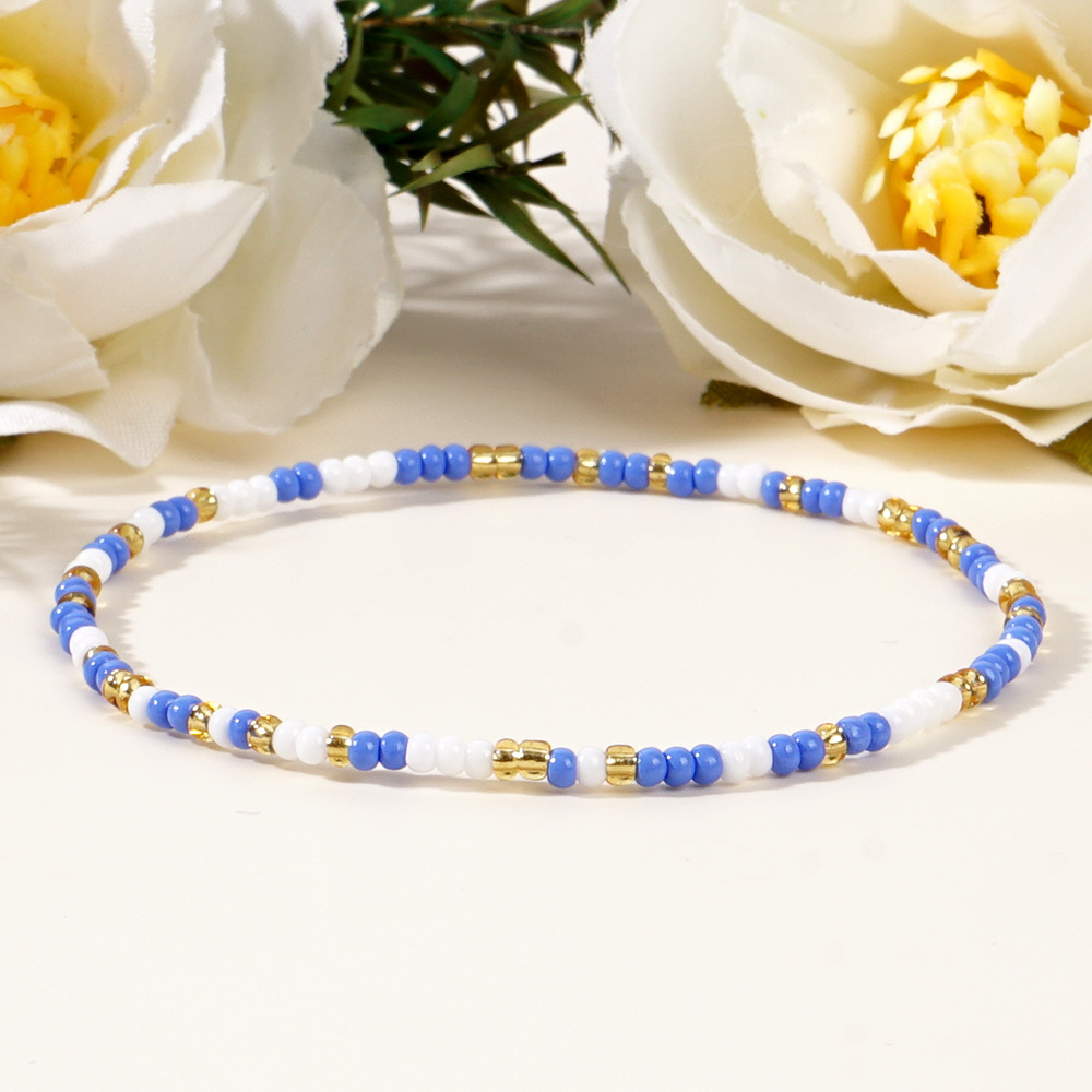6g Weight Bracelets Classification Seed Bead Chain Material Beaded Chain Chain Type 1 Piece Quantity Holiday, Daily Occasion Seed Bead Material Geometric Pattern Women's Gender Casual, Simple Style Style Beaded, Handmade Craft Casual Simple Style Geometric Seed Bead Wholesale Bracelets 12