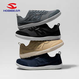 HOBIBEAR宽头鞋25春秋男赤脚鞋户外休闲鞋宽楦鞋日常鞋运动鞋跨境