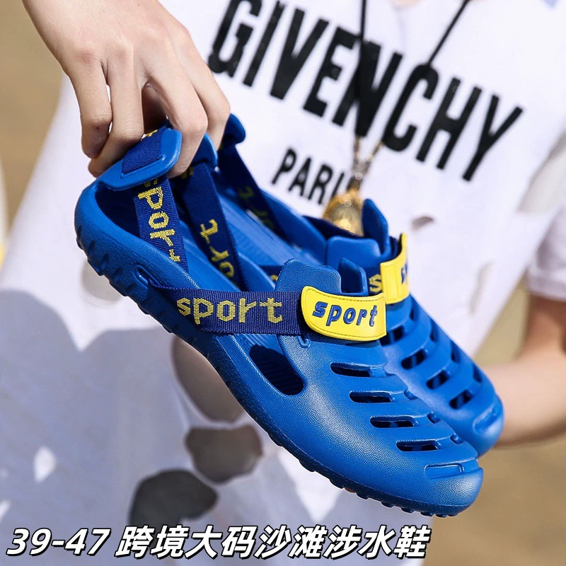 Мужские сандалии 2025 летний новый мужской напольный пляжный обувь модная повседневная индивидуальность Баотоу тапочки мужской трансграничный