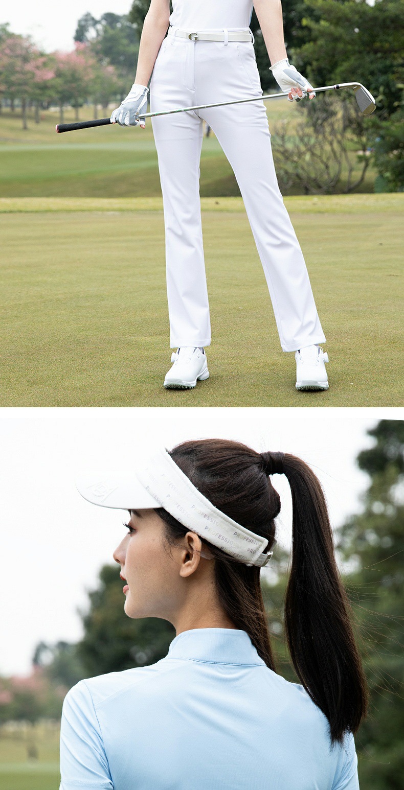 Áo thun golf nữ tay ngắn cổ tròn, chất liệu polyester co giãn, thấm hút mồ hôi — Áo trắng xanh [mỏng nhẹ thoáng khí/hút ẩm nhanh khô/eo thon gọn] YF784, Áo trắng đen [mỏng nhẹ thoáng khí/hút ẩm nhanh khô/eo thon gọn] YF784, Áo trắng đỏ [mỏng nhẹ thoáng khí/hút ẩm nhanh khô/eo thon gọn] YF784 chi tiết 10