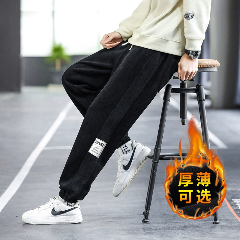 Snower повседневные брюки мужские свободные большие размеры весной и осенью