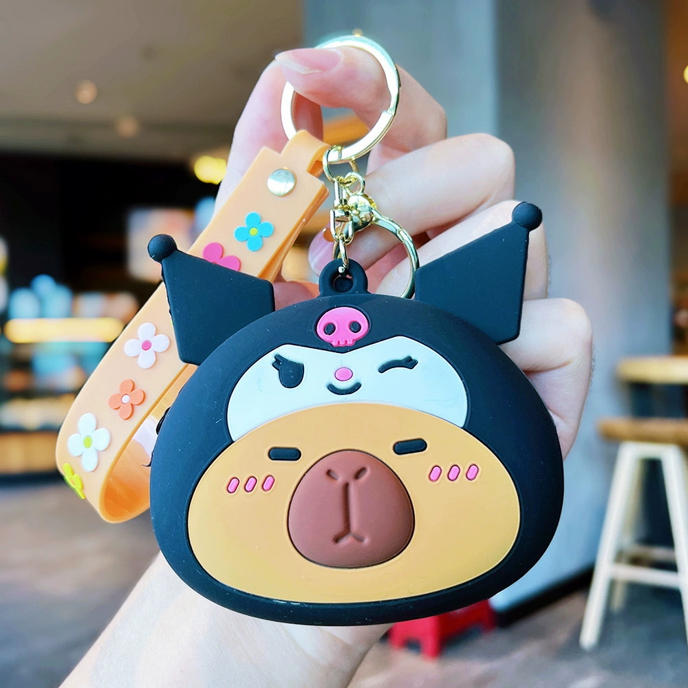 Кулон на брелке (Sanrio) Набор милых силиконовых подвесок — мягкие резиновые талисманчики, подарок на день рождения, различные персонажи