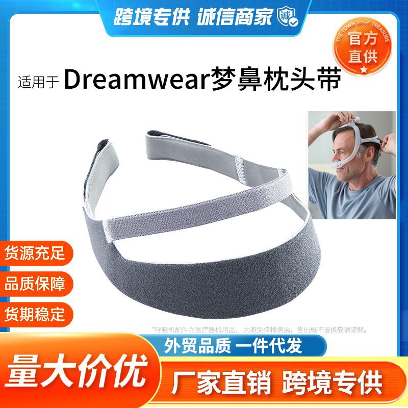 Máscara de Ventilación Nasal DreamWear de Philips Respironics con Correa de Fijación de una Sola Línea, Grado Médico