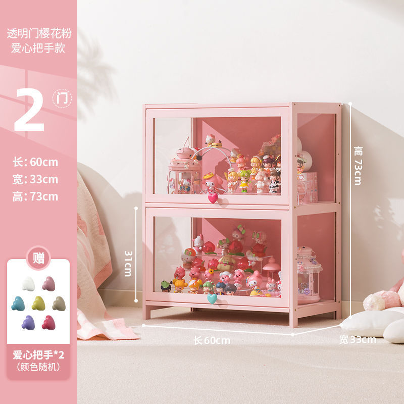 Gabinete de exhibición transparente hecho a mano acrílico caja ciega estante de exhibición joyería muñeca gabinete de almacenamiento