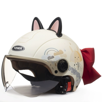 Motosiklet dəbilqələri — 3C Certified Winter Warm Men's - one-size-fits-all-matt-rabbit-black-pink-butterfly-w-comes-with-warm-ear-protection-removable