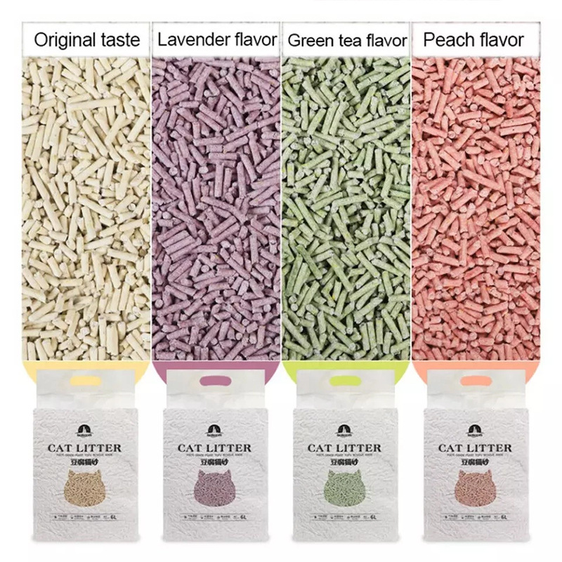 Suministro de comercio exterior de arena para gatos Vietnam Filipinas tofu arena para gatos fuente de fábrica de arena para gatos OEM tofu arena al por mayor