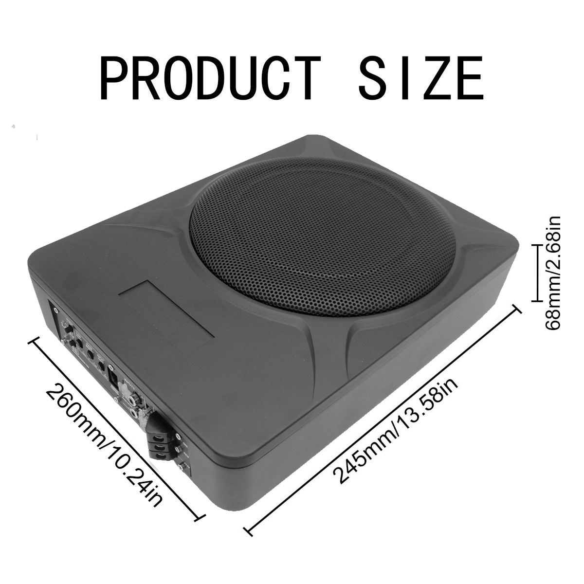 New cross-border direct sales high-power 12v pure bass car seat modified speaker 10 inch car subwoofer