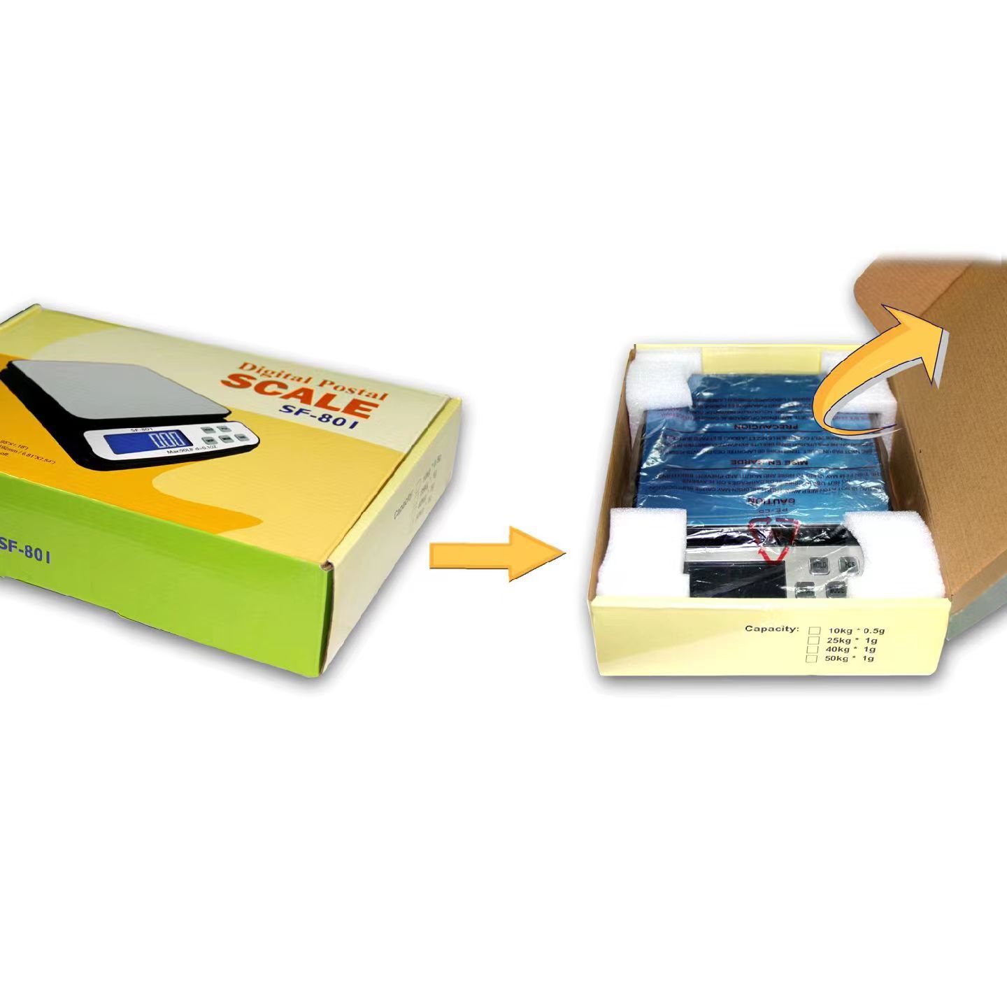 2023 Báscula electrónica 50kg/1g Báscula de cocina Kescala 801 Báscula electrónica de cocina Báscula exprés