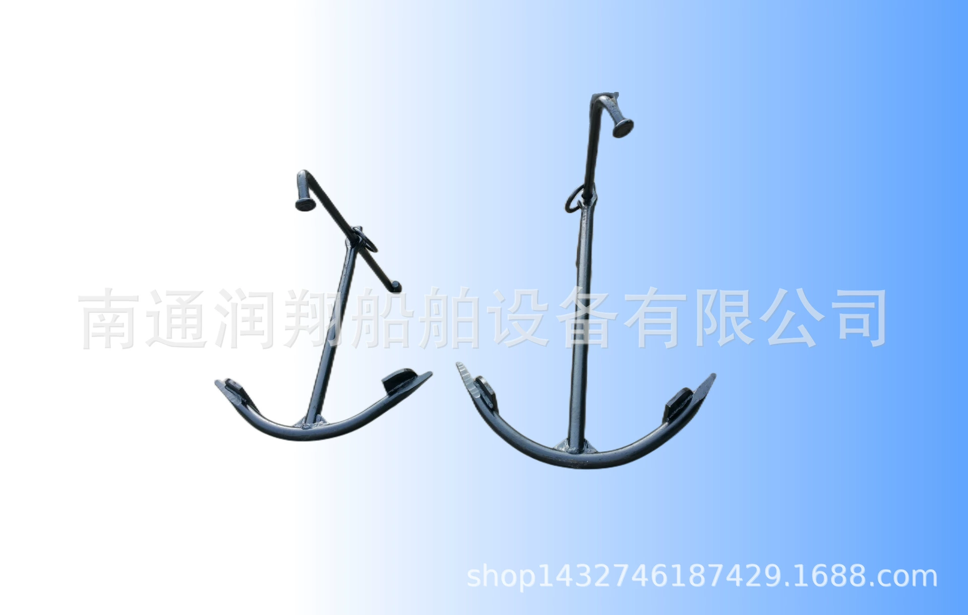 Черная краска с двумя когтями якорь черная краска военно-морской якорь рыболовная Лодка Якорь озеро разведение якорь лодочный якорь