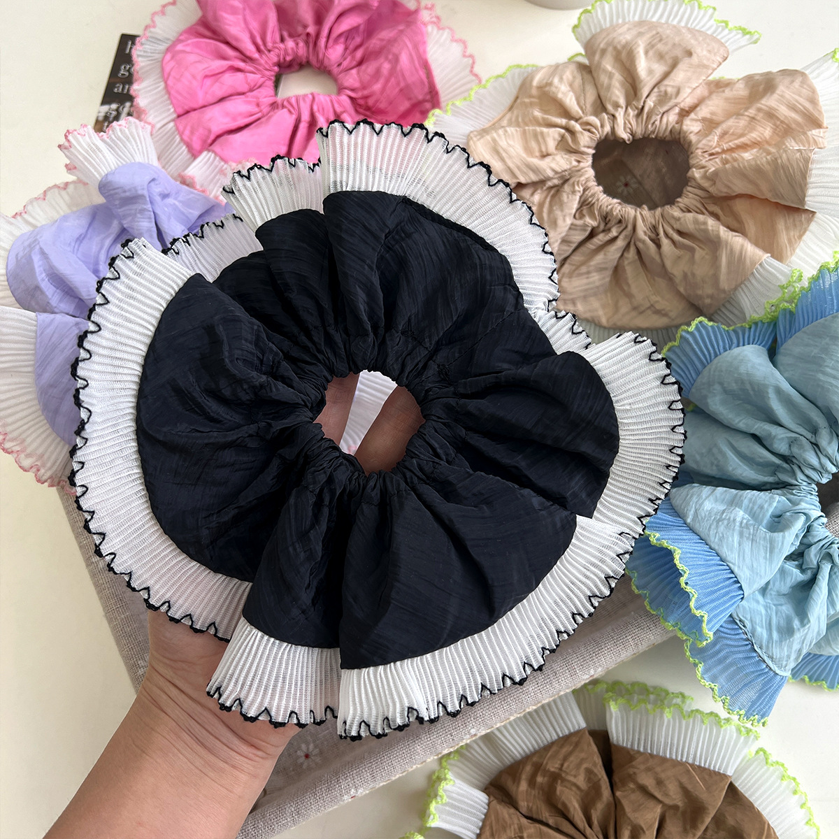 Colorful Pattern Sweet Women's Colorful Cloth Hair Tie
