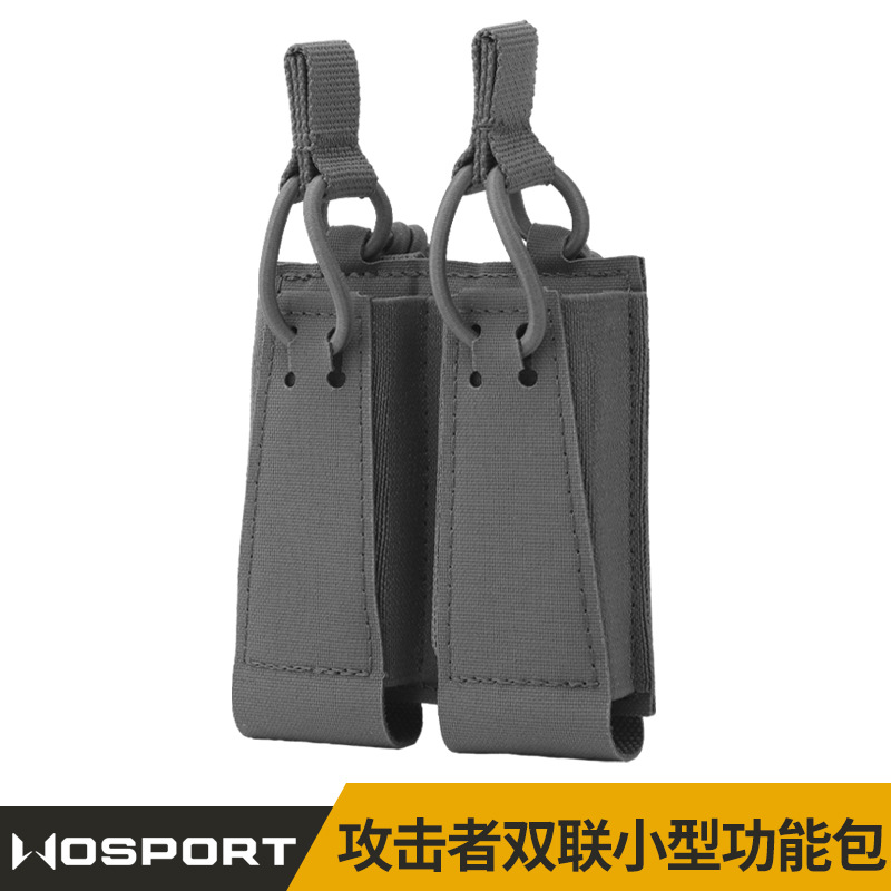 Wosport Attacker Double Small Functional Bag 9mm Multi-Functional Storage Accessory Bag Molle Mounting