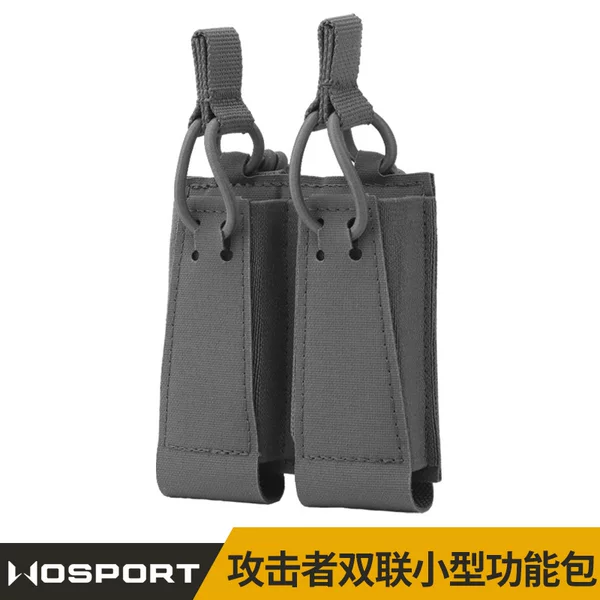 Wosport Attacker Double Small Functional Bag 9mm Multi-Functional Storage Accessory Bag Molle Mounting