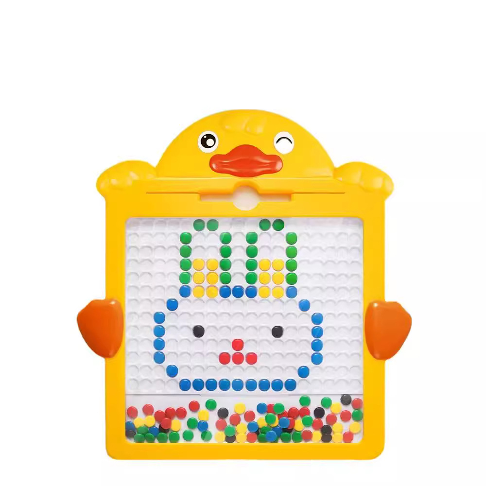 Pluma magnética para niños tablero de dibujo rompecabezas de succión magnética cuentas de piedra rompecabezas bebé concentración entrenamiento coordinación juguetes para niños