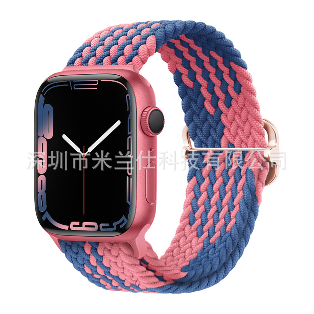 Nylon tejido para Apple iwatch456789 Apple ultra2 hebilla deslizante elástica S9 correa de reloj fabricante