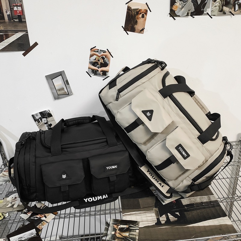 Nueva bolsa de fitness para deportes al aire libre de gran capacidad a prueba de salpicaduras de agua, separación en seco y húmedo, bolsa de viaje, bolsa de almacenamiento de equipaje