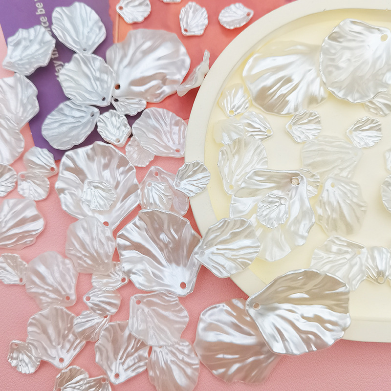 ABS imitation pearl shell petal hairpin accessories handmade diy decorative craft gifts shell leaf accessories wholesale ABS imitation pearl shell petal hairpin accessories handmade diy decorative craft gifts shell leaf accessories wholesale