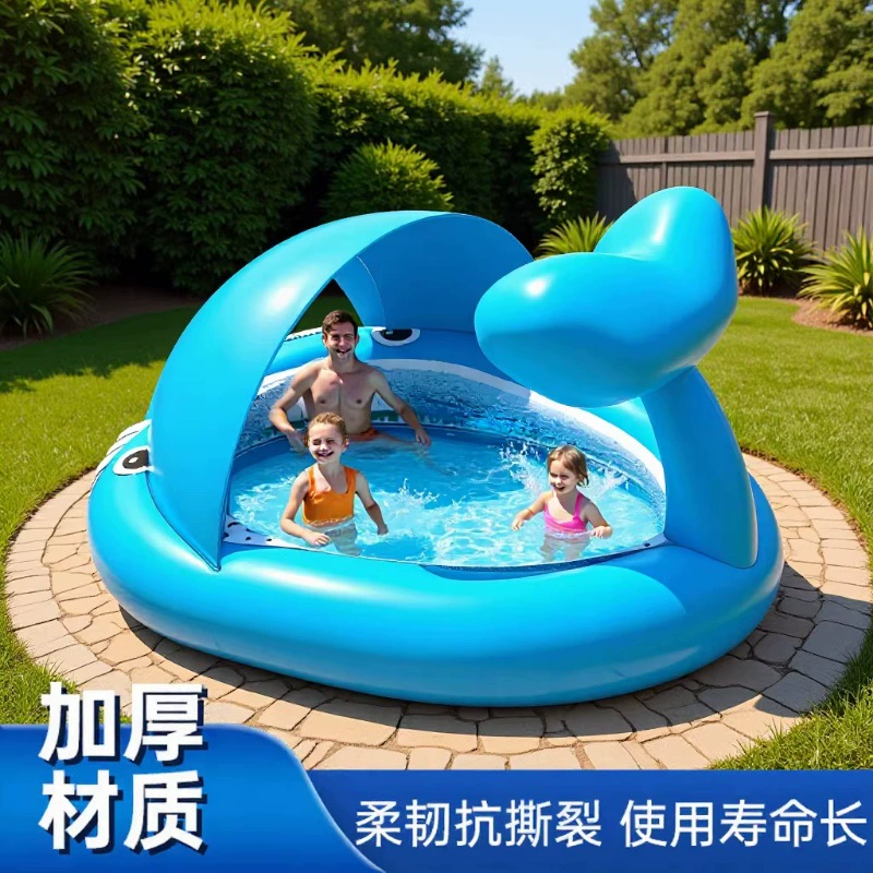 Новинка! Надувной фонтан-акула из ПВХ для детей, большой, для дома и улицы, в наличии.