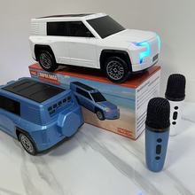 汽车模型蓝牙音箱无线麦克风音响桌面摆件礼品多功能插卡重低音炮