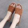 Summer slippers, non-slip footwear indoor, slide, Korean style