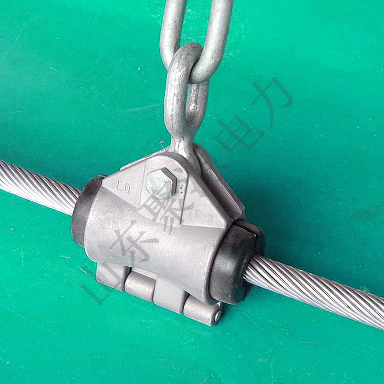 杆塔用光缆预绞式悬垂线夹 单层丝小档距用光缆悬挂金具