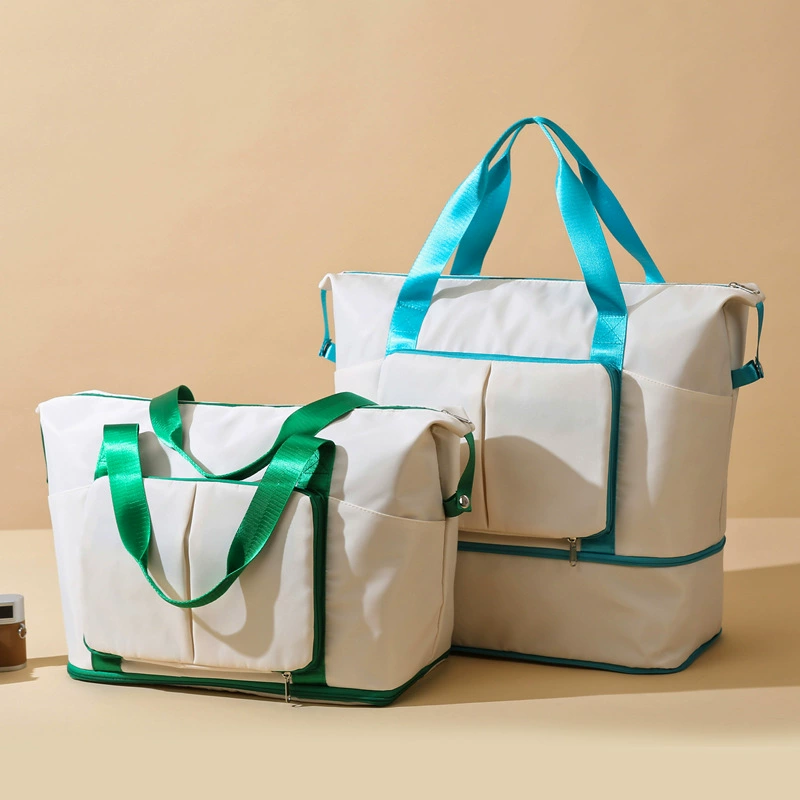 Foldable travel bag, capacious handheld set, storage bag, yoga clothing