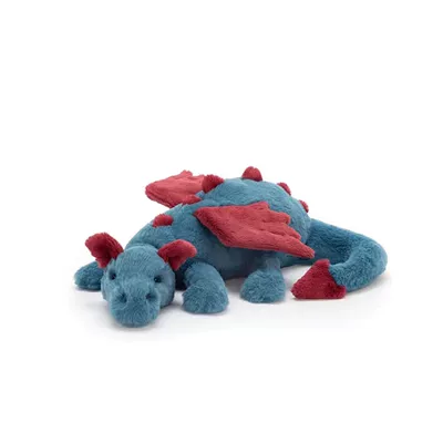 Oyuncaq yastıqlar – Jc Internet Celebrity Sky Dragon Doll - blue-dragon-30cm