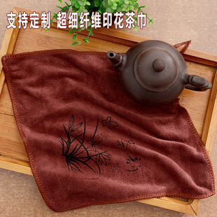 Чайное полотенце сгущенное водопоглощение Ультра -фарковое волокно с высоким содержанием печени