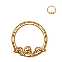 Amazon Best Selling Stainless Steel Jewelry European and American Style Nose Ring Serpent Nose Ring Stainless Steel Nose Ring Body Piercing Jewelry