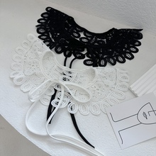 假领子百搭假衣领秋冬毛衣装饰衬衣领内搭打底蕾丝雪纺棉布娃娃领