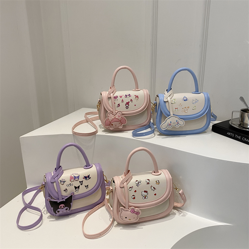 Niños bolsos Kulomi 2024 nuevo lindo caricatura niña princesa bolsos accesorios de niña mochila de hombro